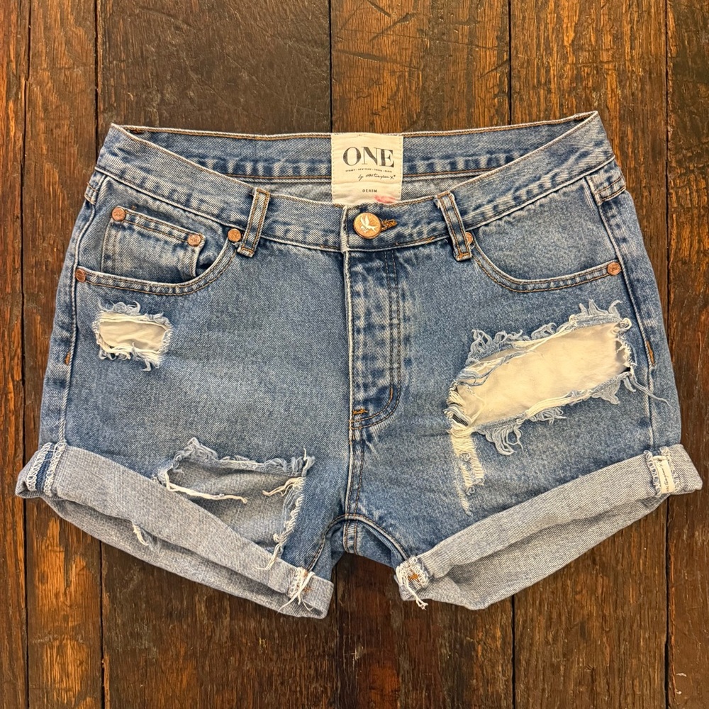 One Teaspoon - Chargers Jean Shorts